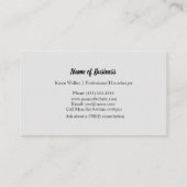 Carte de visite des services de nettoyage de maiso (Dos)