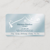 Carte de visite des services de nettoyage professi (Dos)