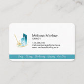 Carte de visite des services de nettoyage professi (Dos)