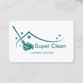 Carte de visite des services de nettoyage professi (Devant)