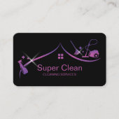 Carte de visite des services de nettoyage professi (Devant)