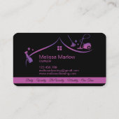 Carte de visite des services de nettoyage professi (Dos)