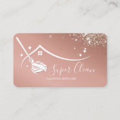 Carte de visite des services de nettoyage professi (Devant)