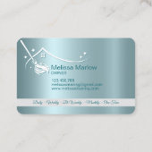 Carte de visite des services de nettoyage professi (Dos)