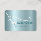 Carte de visite des services de nettoyage professi (Devant)