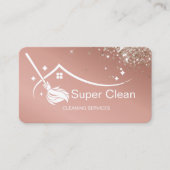 Carte de visite des services de nettoyage professi (Devant)