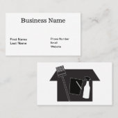 Carte de visite des services de nettoyage résident (Devant / Derrière)