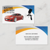 Carte de visite des services de peinture du corps  (Devant / Derrière)