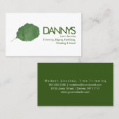 Carte de visite des services de pelouse aquarelle (Devant / Derrière)