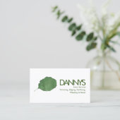 Carte de visite des services de pelouse aquarelle (Debout devant)