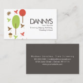 Carte de visite des services de pelouse d'icône d' (Devant / Derrière)