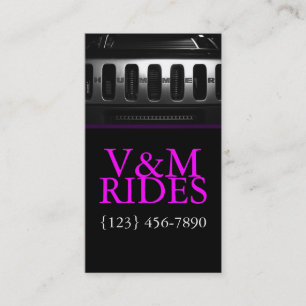 Carte de visite des services de pilotes Limousines