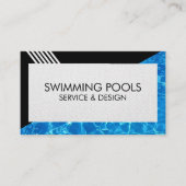 Carte de visite des services de piscine (Devant)