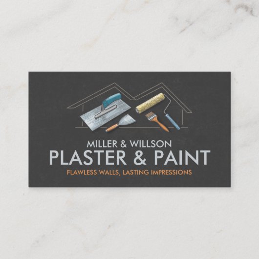 Carte de visite des services de plastification et (Devant)