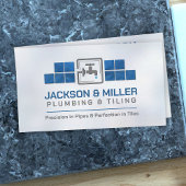 Carte de visite des services de plomberie et de ca