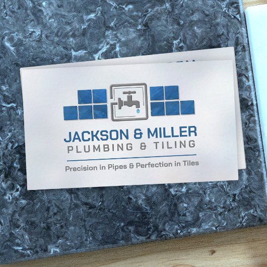 Carte de visite des services de plomberie et de ca