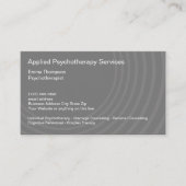 Carte de visite des services de psychothérapie cli (Devant)