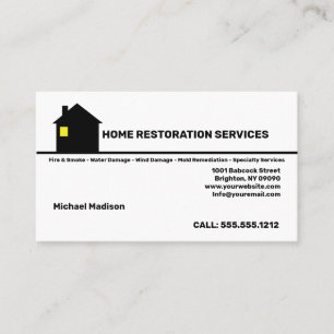 Carte de visite des services de restauration à do
