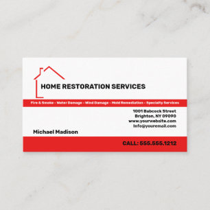 Carte de visite des services de restauration à do