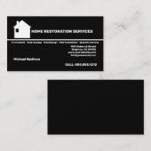 Carte de visite des services de restauration à dom (Devant / Derrière)