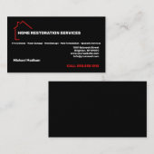 Carte de visite des services de restauration à dom (Devant / Derrière)