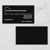 Carte de visite des services de restauration à dom (Devant / Derrière)