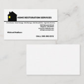 Carte de visite des services de restauration à dom (Devant / Derrière)