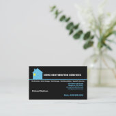 Carte de visite des services de restauration à dom (Debout devant)