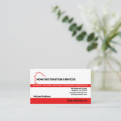 Carte de visite des services de restauration à dom (Debout devant)