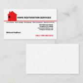 Carte de visite des services de restauration à dom (Devant / Derrière)