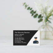 Carte de visite des services de sécurité Modèle mo (Debout devant)