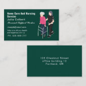 Carte de visite des services de soins à domicile e (Devant / Derrière)