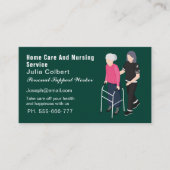 Carte de visite des services de soins à domicile e (Devant)