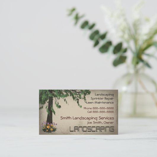 Carte de visite des services de soins de la pelous (Debout devant)