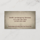 Carte de visite des services de soins de la pelous (Dos)