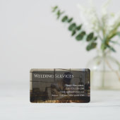 Carte de visite des services de soudure modifiable (Debout devant)