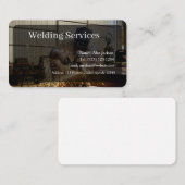 Carte de visite des services de soudure modifiable (Devant / Derrière)