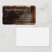 Carte de visite des services de soudure modifiable (Devant / Derrière)