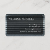 Carte de visite des services de soudure modifiable (Devant)