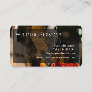 Carte de visite des services de soudure modifiable