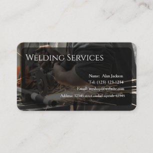 Carte de visite des services de soudure modifiable
