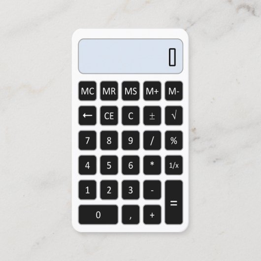 carte de visite des services de tuteur de calculat (Devant)