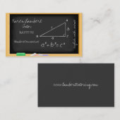 carte de visite des services de tuteur en tableau  (Devant / Derrière)