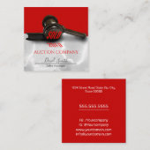 Carte de visite des services de vente aux enchères (Devant / Derrière)