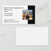 Carte de visite des services d'inspection à domici (Devant / Derrière)