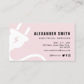 carte de visite des services électriques à branche (Dos)