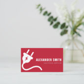 carte de visite des services électriques à branche (Debout devant)