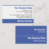 Carte de visite des services maritimes (Devant / Derrière)