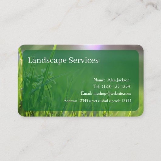 Carte de visite des services payants modifiable (Devant)