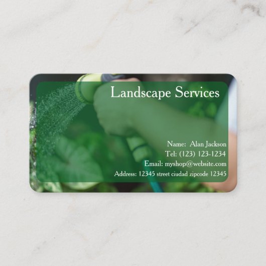 Carte de visite des services payants modifiable (Devant)